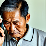 Home 18 다양한 사용자 요구에 맞춘 접근성 개선 전략 - ** A close-up, highly detailed, photorealistic image of an elderly Thai man, approximately 70-75 yea...