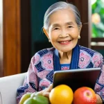 Home 17 전문가와 함께하는 접근성 향상 워크숍 - **Prompt 1: Empowered Senior User**
A kindly elderly Thai woman, approximately 70 years old, wit...
