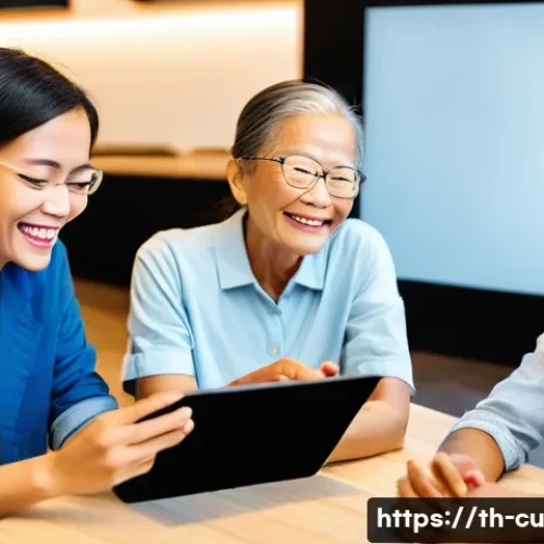 Home 27 웹사이트 접근성 개선을 위한 10가지 방법 - **Image Prompt 1: Inclusive Digital Experience**
"A diverse group of people, including a smiling...